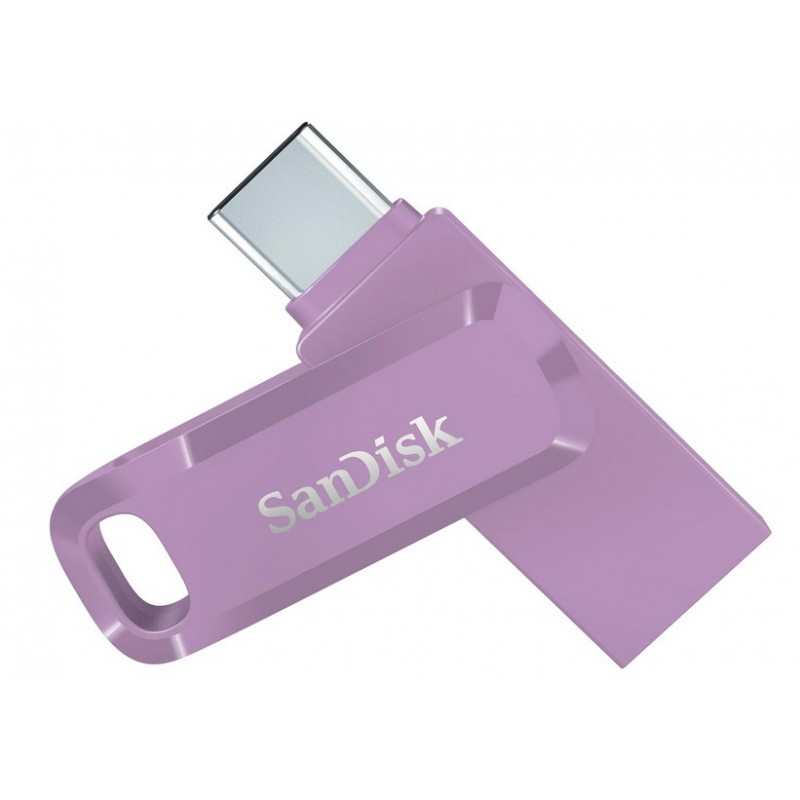 SanDisk Ultra Dual Drive Go USB 64GB lecteur USB flash 64 Go USB Type-A   USB Type-C 3.2 Gen 1 (3.1 Gen 1) Lavande