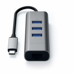 Satechi ST-TC2N1USB31AM station d'accueil USB 3.2 Gen 1 (3.1 Gen 1) Type-C Gris