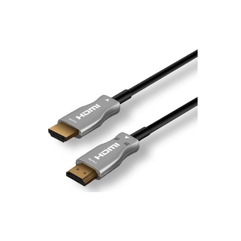 MCL MC385FO-50M câble HDMI HDMI Type A (Standard) Noir