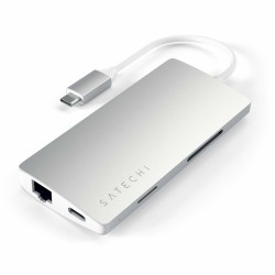 Satechi ST-TCMA2S station d'accueil USB 3.2 Gen 1 (3.1 Gen 1) Type-C Argent