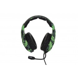 SureFire Skirmish Casque Avec fil Arceau Jouer USB Type-A Noir, Camouflage, Vert