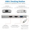 Tripp Lite U442-DOCK12-S station d'accueil USB 3.2 Gen 2 (3.1 Gen 2) Type-C Argent