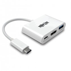 Tripp Lite U444-06N-HU-C station d'accueil USB 3.2 Gen 1 (3.1 Gen 1) Type-C Blanc