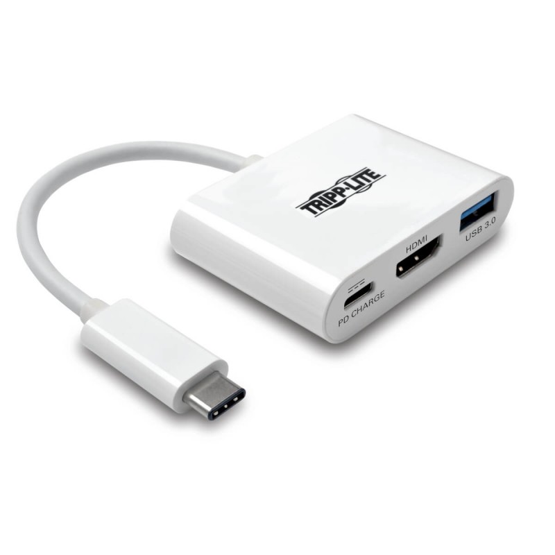 Tripp Lite U444-06N-HU-C station d'accueil USB 3.2 Gen 1 (3.1 Gen 1) Type-C Blanc