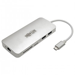 Tripp Lite U442-DOCK11-S station d'accueil USB 3.2 Gen 2 (3.1 Gen 2) Type-C Argent