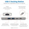 Tripp Lite U442-DOCK10-S station d'accueil USB 3.2 Gen 2 (3.1 Gen 2) Type-C Argent