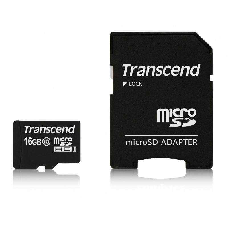 Transcend TS16GUSDHC10 mémoire flash 16 Go MicroSDHC NAND Classe 10