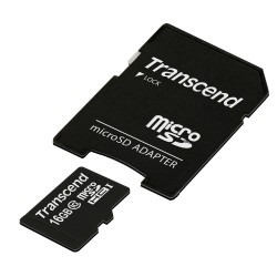 Transcend TS16GUSDHC10 mémoire flash 16 Go MicroSDHC NAND Classe 10