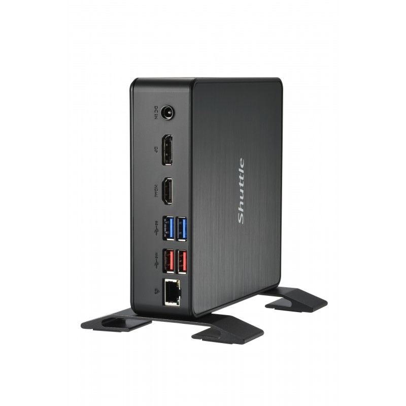 Shuttle XPC Nano PC NC40U3, Intel Core i3-1215U, 1x HDMI, 1x DP,1xUSB-C DP, 6x USB3.2, 1x 2.5" bay, 2x M.2, 1x LAN, RAID,