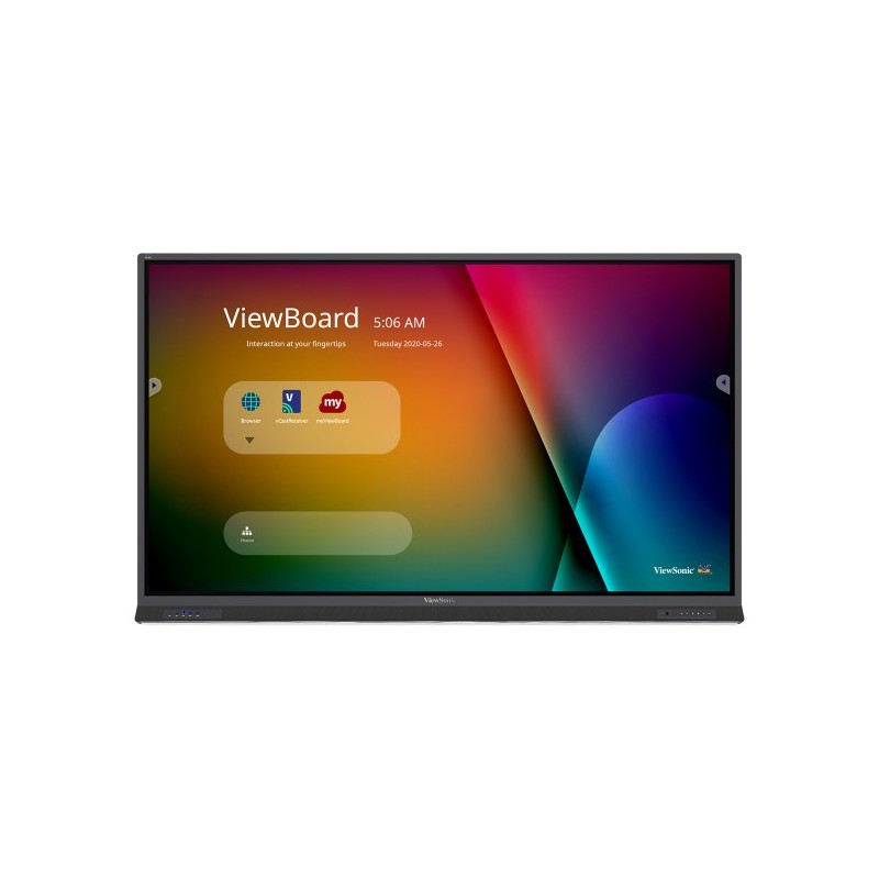 Viewsonic IFP7552 75 tableau blanc interactif 190,5 cm (75") 3840 x 2160 pixels Écran tactile Noir