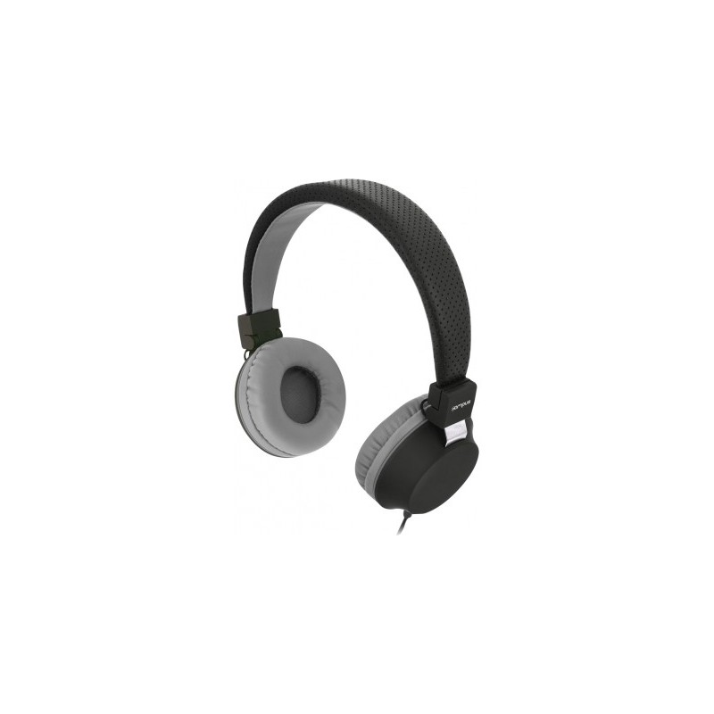 CAMPUS Casque Stereo BE COLOR Jack 3.5 mm noir et gris