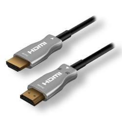 MCL MC385FO-20M câble HDMI HDMI Type A (Standard) Noir, Argent