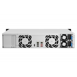 QNAP TS-1264U-RP NAS Rack (2 U) Ethernet LAN Aluminium, Noir