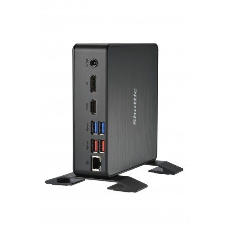 Shuttle Nano PC Système NC4010XA, Intel Celeron 7305, 4GB RAM, 128GB M.2 SSD, 1x HDMI, 1x DP,1xUSB-C DP, 6x USB3.2, 1x 2.5"