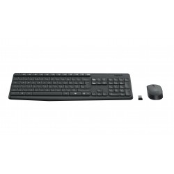 Logitech MK235 clavier Souris incluse USB AZERTY Français Gris