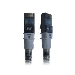 PatchSee XPCI6 UTP 1.2m câble de réseau Noir 1,2 m Cat6