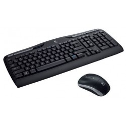 Logitech Wireless Combo MK330 clavier Souris incluse USB AZERTY Français Noir