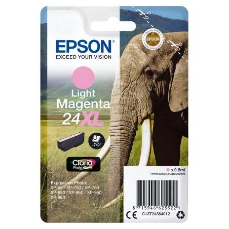 Epson Elephant Cartouche "Eléphant" - Encre Claria Photo HD Mc (XL)