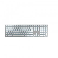 CHERRY KW 9100 SLIM FOR MAC clavier USB + Bluetooth AZERTY Français Argent