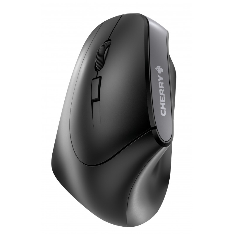 CHERRY MW 4500 LEFT Souris ergonomique sans fil, pour gauchers, noir, USB