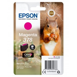 Epson Squirrel Singlepack Magenta 378 Claria Photo HD Ink