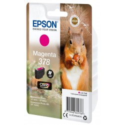 Epson Squirrel Singlepack Magenta 378 Claria Photo HD Ink