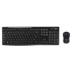 Logitech Wireless Combo MK270 clavier Souris incluse USB AZERTY Français Noir