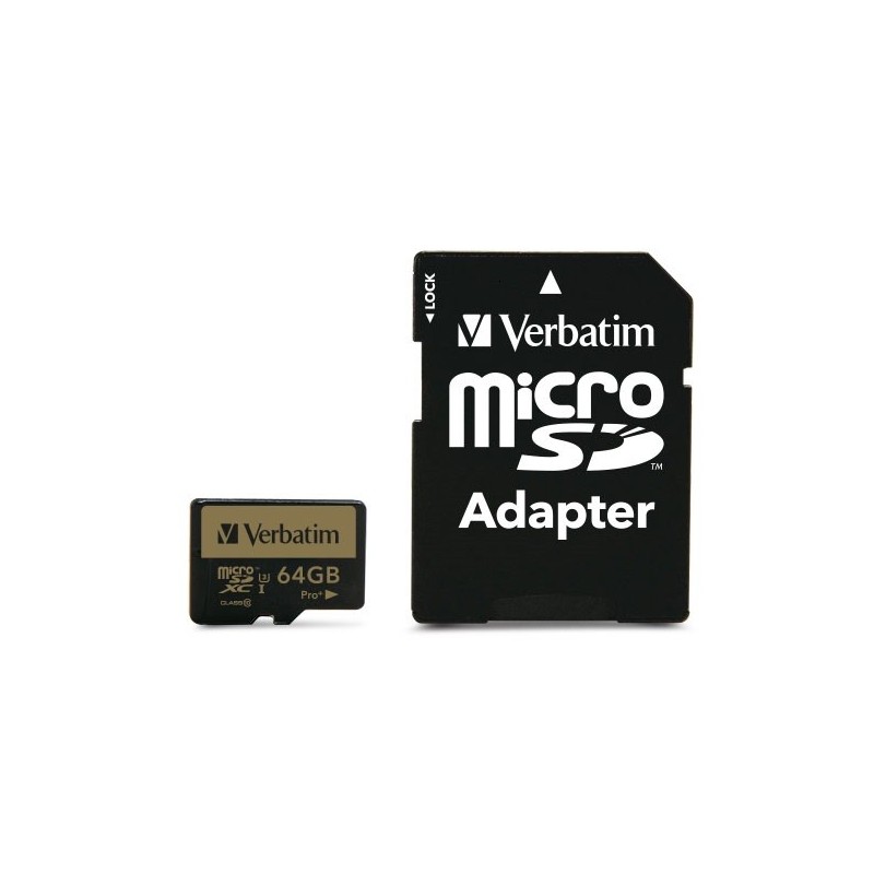 Verbatim Pro+ 64 Go MicroSDHC MLC Classe 10