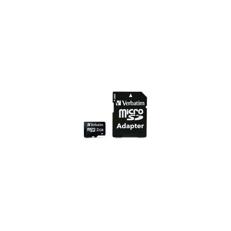 Verbatim microSD 2GB with adapter 2 Go