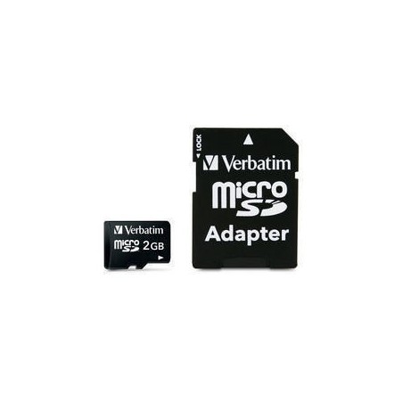 Verbatim microSD 2GB with adapter 2 Go