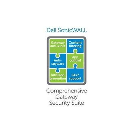 SonicWall Comprehensive Gateway Security Suite Pare-feu 1 licence(s) 1 année(s)