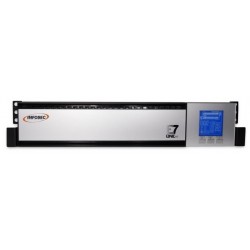 Infosec T E7 One 2000 RT alimentation d'énergie non interruptible Double-conversion (en ligne) 2 kVA 2000 W 8 sortie(s) CA