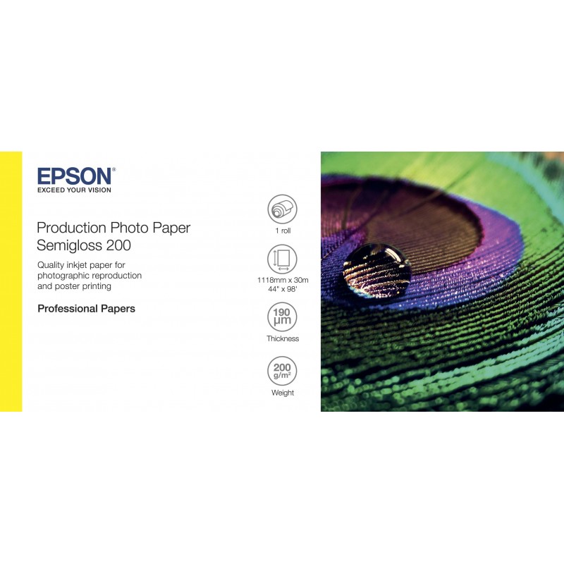 Epson Production Photo Paper Semigloss 200 44" x 30m