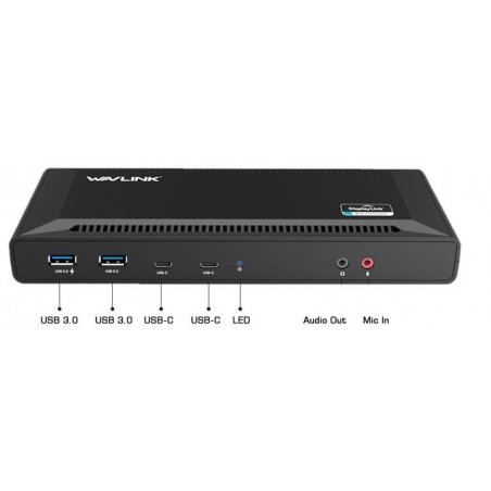 DLH STATION D'ACCUEIL UNIVERSELLE USB-C & USB-A DUAL 4K AVEC POWER DELIVERY 65W