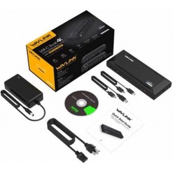 DLH STATION D'ACCUEIL UNIVERSELLE USB-C & USB-A DUAL 4K AVEC POWER DELIVERY 65W