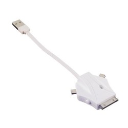 MCL USB2-3CL hub & concentrateur 480 Mbit s Blanc