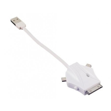 MCL USB2-3CL hub & concentrateur 480 Mbit s Blanc