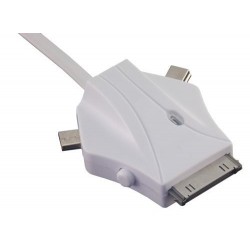 MCL USB2-3CL hub & concentrateur 480 Mbit s Blanc