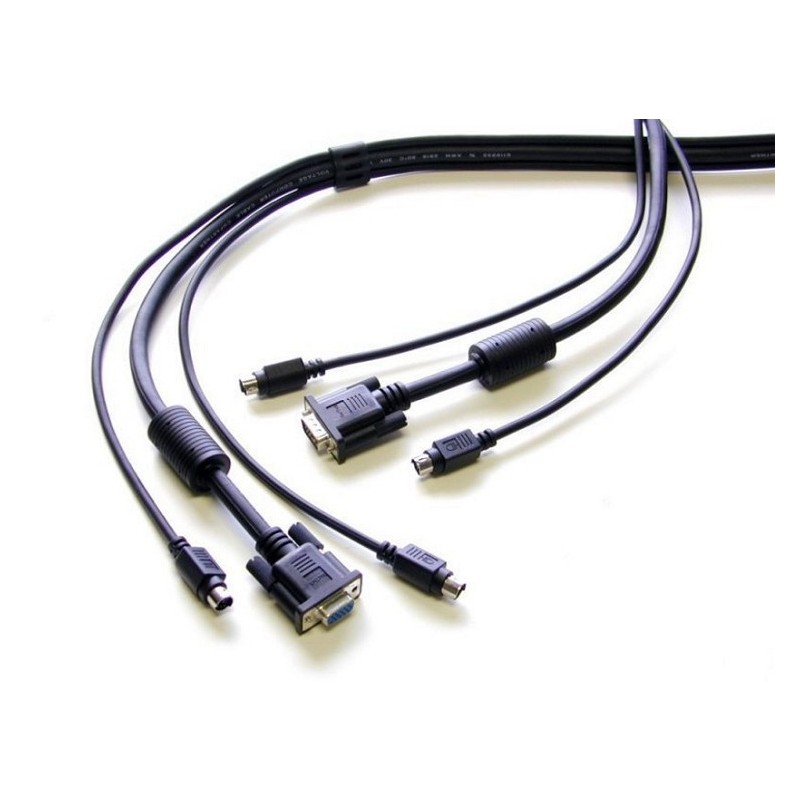 Neomounts KVM Switch cable, PS 2 câble kvm Noir 5 m