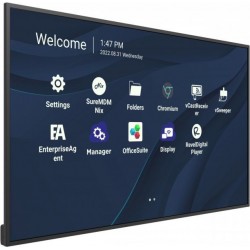 Viewsonic CDE4330 affichage de messages 109,2 cm (43") Wifi 450 cd m² 4K Ultra HD Noir Écran tactile Intégré dans le processeur