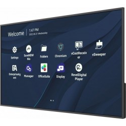 Viewsonic CDE4330 affichage de messages 109,2 cm (43") Wifi 450 cd m² 4K Ultra HD Noir Écran tactile Intégré dans le processeur