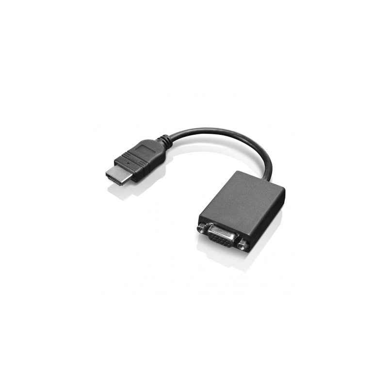 Lenovo HDMI   VGA 0,2 m Noir