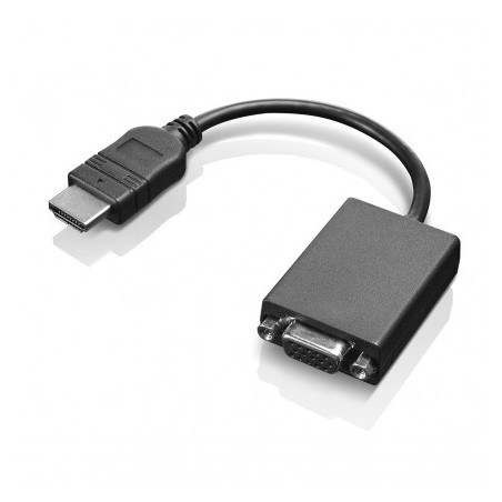 Lenovo HDMI   VGA 0,2 m Noir