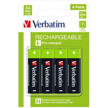 Verbatim 49517 pile domestique Batterie rechargeable AA Hybrides nickel-métal (NiMH)