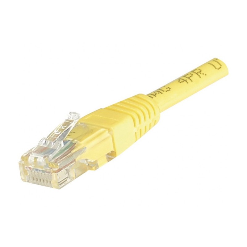 Générique ECF-245761 câble de réseau Jaune 15 m Cat6 U UTP (UTP)