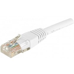 Dexlan RJ-45 Cat6 M M 15m câble de réseau Blanc U UTP (UTP)