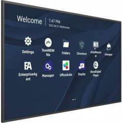 Viewsonic CDE9830 affichage de messages 2,49 m (98") Wifi 500 cd m² 4K Ultra HD Noir Écran tactile Intégré dans le processeur