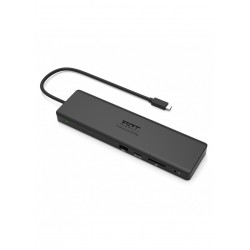 Port Designs 901906-W station d'accueil Avec fil USB 3.2 Gen 2 (3.1 Gen 2) Type-C Noir