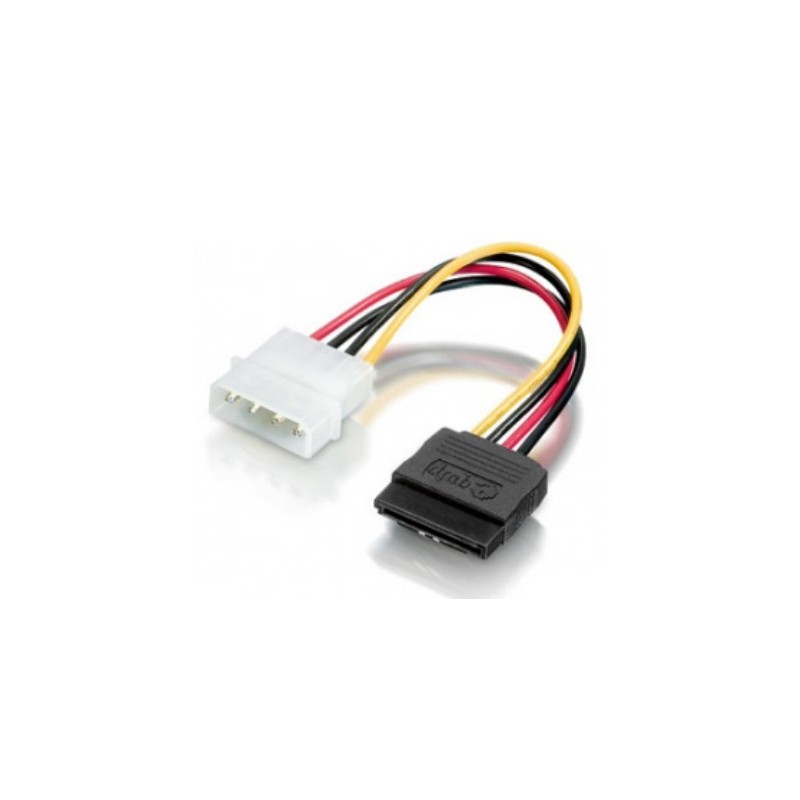 Uniformatic 52550 câble SATA 0,15 m SATA 15 broches Molex (4-pin) Noir, Blanc