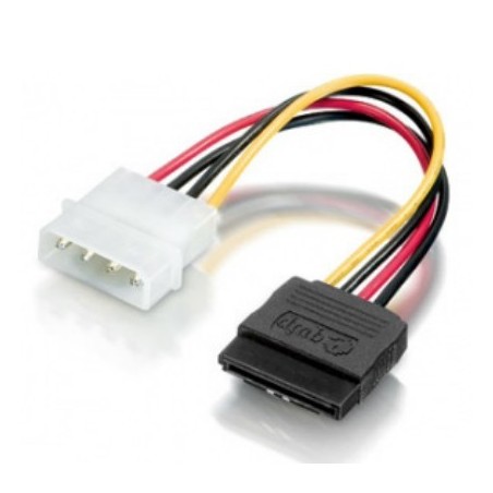 Uniformatic 52550 câble SATA 0,15 m SATA 15 broches Molex (4-pin) Noir, Blanc